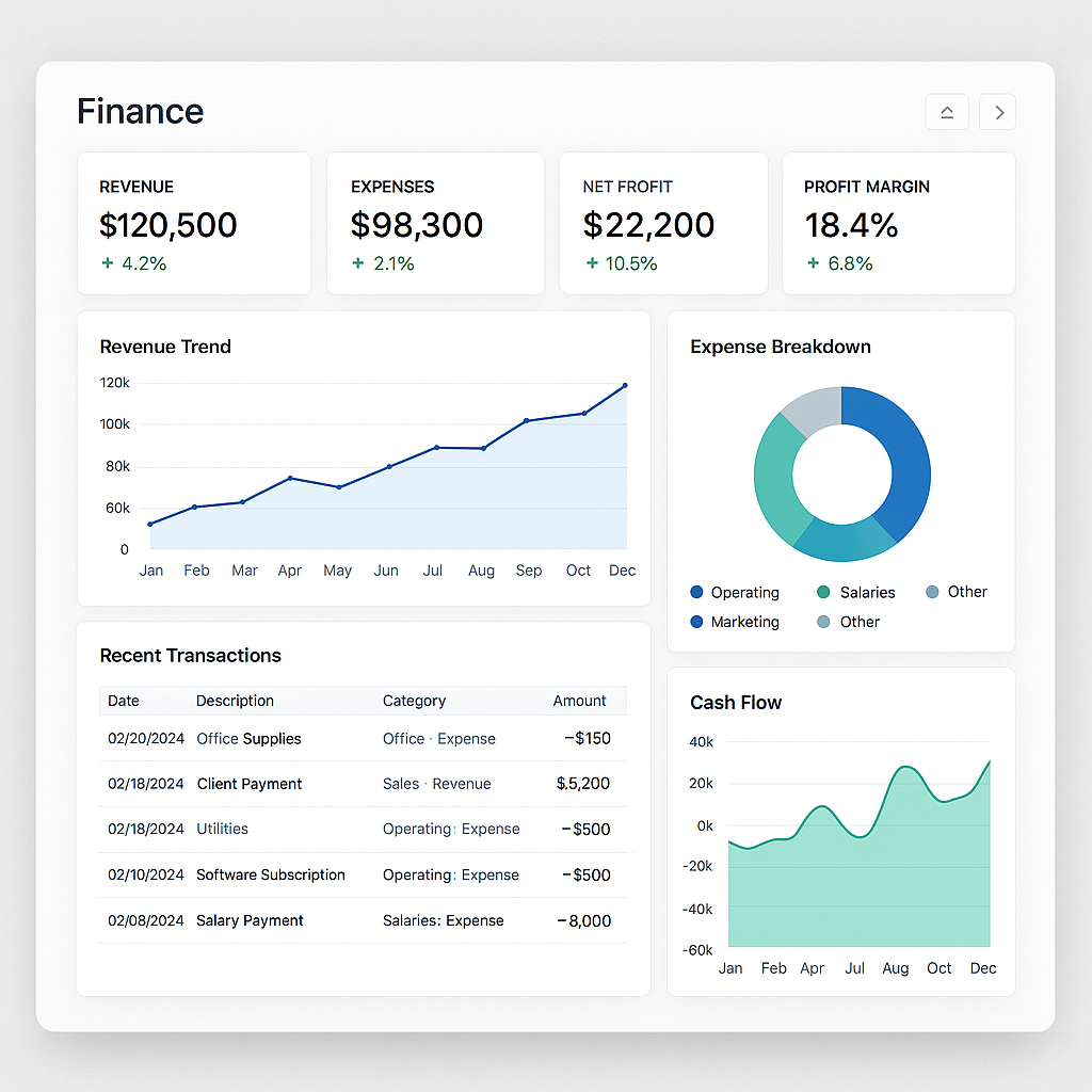 Exemplo de Dashboard Power BI